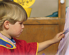 Photo of Boy Painting